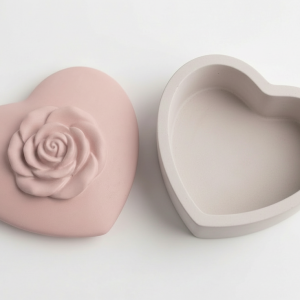 шкатулка сердце с розой